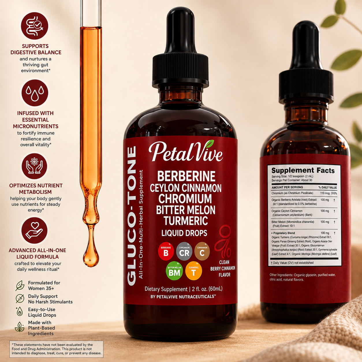PetalVive Natural Wellness Drops